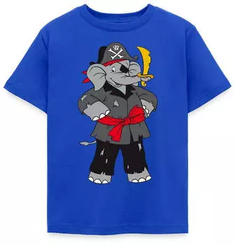 spreadshirt Benjamin Blümchen Als Feuerwehrmann Kinder T-Shirt (S205909-A108250773-app17-size109) royalblau