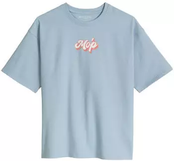Marc O'Polo T-Shirt mit Logoprint auf beiden Seiten (45195549) blau