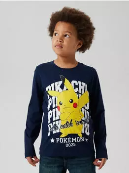 Name It NKMAST Pokemon LS NREG Top Box NOOS Sky Langarmshirt (13248216) navy blazer