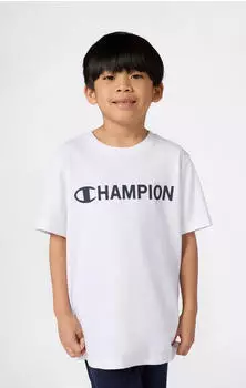Champion Legacy American Classics Logo S/S T-Shirt (95848246) dunkelblau/wei&szlig;