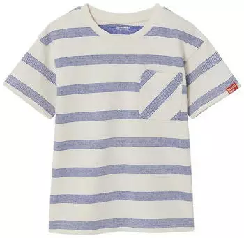 Vertbaudet Jungen T-Shirt mit Streifen weiß