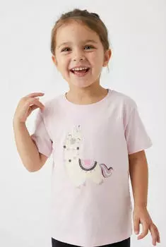 Name It NMFBELINA SS NREG TOP PB T-Shirt (66882258) tender touch