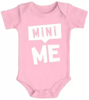 MoonWorks Mini-Me Kurzarm Baby Shirt (15133) rosa
