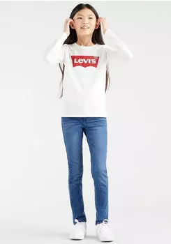 Levi's Kids L/S Batwing Tee (3EA643) wei&szlig;/karminrot