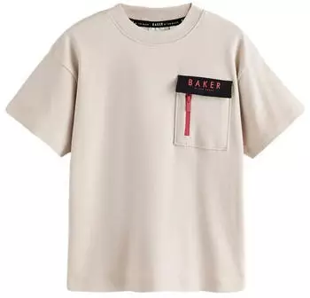 Ted Baker Pocket T-Shirt Oversized stone