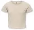 Only Kognella S/S O-Neck Top Noos JRS (15225338) pumice stone detail:melange