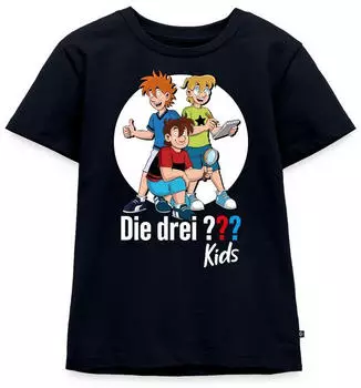 spreadshirt Die Drei Fragezeichen Kids Justus, Peter, Bob Team Premium Langarmshirt (D168047414P814-35864-app1269-size86) navy