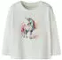 Name It NMFVOTEA LS NREG TOP Langarmshirt (39532957) cloud dancer print:pink unicorn