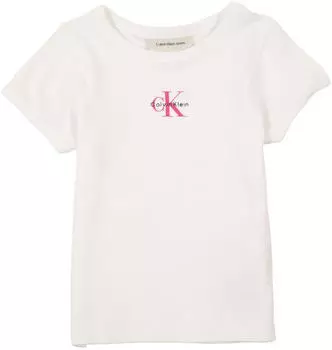 Calvin Klein Micro Monogram Top Regular Fit bright white