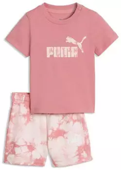Puma Essentials Tie-dye T-Shirt and Shorts Set Kinder (693291-25) wild pink