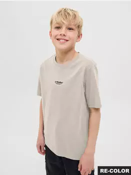 Jack & Jones Jjesoho Tee SS Crew Neck NOOS JNR (12279577) taupe/schwarz