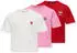 Only KOGREXI HEART Regular T-Shirt 3-Pack (67657054) cashmere rose/barbados cherry/cloud dancer