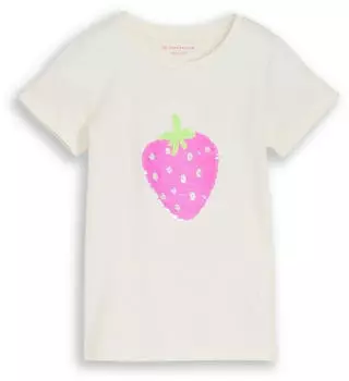 Tom Tailor T-Shirt mit Tigerprint (1049941) hellgrün/pink/silber/weiß
