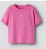 Name It NKFVICTORIA SS NREG TOP T-Shirt mit Stickerei, Regular Fit (18334559) pink/weiß