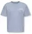 Only KOGHELEN LIFE S/S LOOSE TEE JRS NOOS T-Shirt mit großem Rückendruck (78750106) soft chambray print:milkshake