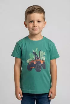 Blue Seven T-Shirt Regular Fit (72964142) limette/hellgr&uuml;n/dunkelorange/schwarz