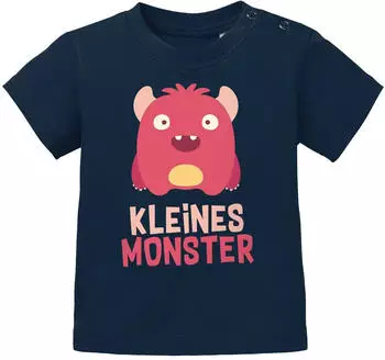 MoonWorks Baby T-Shirt Kurzarm mit Print (108789) dunkelblau