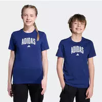 T-Shirt ADIDAS SPORTSWEAR "J COLLEG T", M&auml;dchen, Gr. 164, blau (dunkelblau),