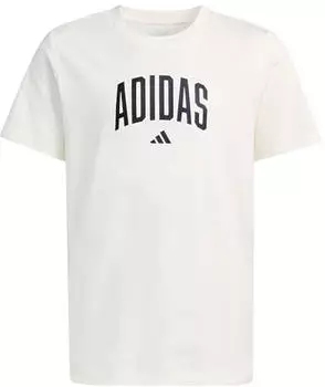Adidas Collegiate Graphic T-Shirt Junior (KE1347) off white