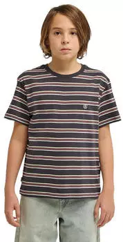 Element Icon Label Pocket T-Shirt (ELBKT00119) washed stripes offschwarz