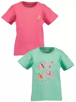Blue Seven T-Shirt mit Rundhalsausschnitt und Wendepailletten (50590758) grün/pastellgrün/orange/pink