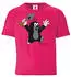 Logoshirt Der kleine Maulwurf Juhu T-Shirt pink