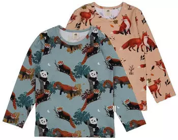Walkiddy Baby Sweatkleid Bio-Baumwolle Pferde-Muster GOTS zertifiziert mischfarben
