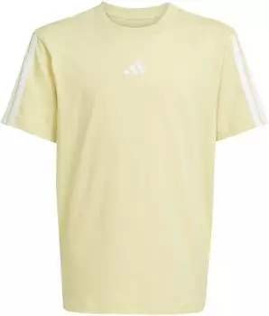 Adidas Essentials 3 Stripes T-Shirt (JN1372) powder yellow/white