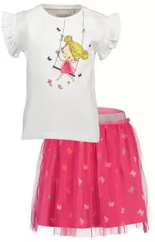 Blue Seven T-Shirt Basic-Passform gelb/pink/wei&szlig;