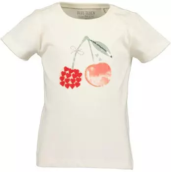 Blue Seven T-Shirt Basic-Passform (36085611) jade/dunkelrot/silber/offwhite