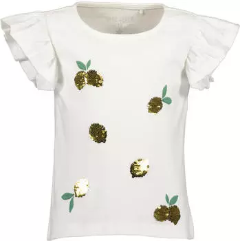 Blue Seven T-Shirt mit Rundhalsausschnitt und Wendepailletten (61647269) gold/gr&uuml;n/wei&szlig;