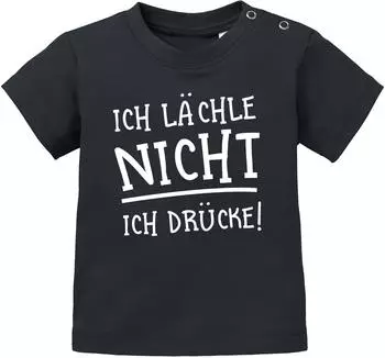 MoonWorks Baby T-Shirt Kurzarm mit Print (15159) schwarz