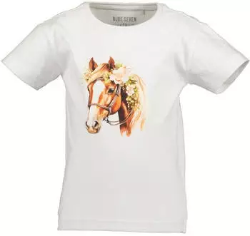 Blue Seven T-Shirt Basic-Passform (83324454) braun/gr&uuml;n/rosa/wei&szlig;