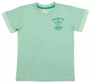 Walkiddy Kinder T-Shirt GOTS-zertifiziert Bio-Baumwolle hellgrün meadow