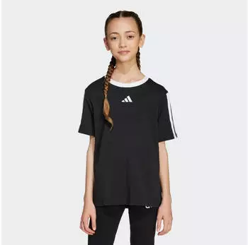Adidas Essentials 3 Stripes T-Shirt (JW8627) black-white