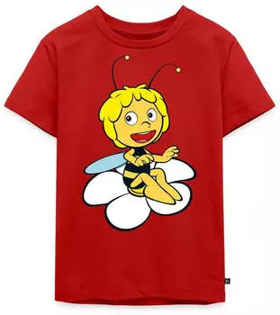 spreadshirt Good Vibes Kinder Basic T-Shirt (D181587811P814-44255-app1265-size85) rot
