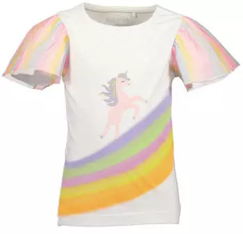 Blue Seven T-Shirt mit Rundhalsausschnitt und Wendepailletten gelb/flieder/rosa/wei&szlig;