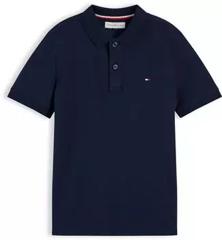 Tommy Hilfiger Essential Flag Embroidery Regular Fit Polo (KB0KB09103) dark night navy