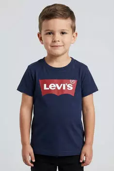 Levi's T-Shirt (E8157) dunkelblau/rot