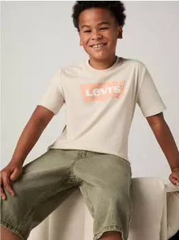 Levi's T-Shirt (9E8157) pumice stone/mandarine/weiß