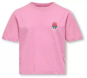 Only KOGREX S/S Printed Top JRS (58044814) cashmere rose print:watermelon