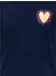 Only KOGLANY-NINA LIFE LOVE S/S TOP FR JRS (15364631) navy blazer print:walking heart/pink yarrow/gold