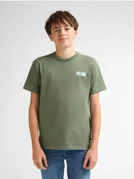 Petrol Industries Gull T-Shirt mit Rückenaufdruck (B-1060-TSR683-6179-152) sage