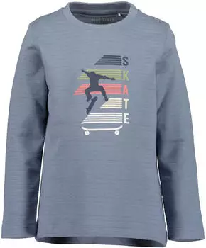 Blue Seven Longsleeve mit Print "High Speed" blau