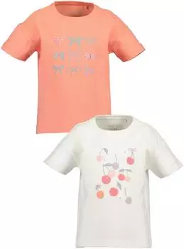 Blue Seven T-Shirt 2-Pack (19679812) hellorange/rosé/silber/naturweiß