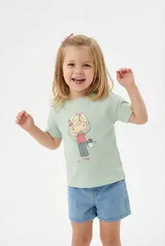 Blue Seven Monster T-Shirt mit eingelassener Tasche (63392523) gletscher