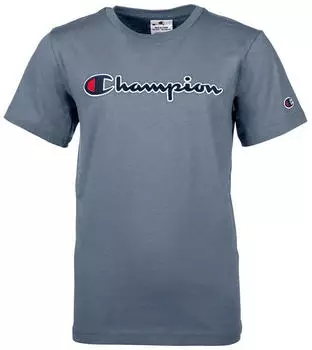 Champion Legacy Icons B-S/S Crewneck T-Shirt (306165) blaugrau