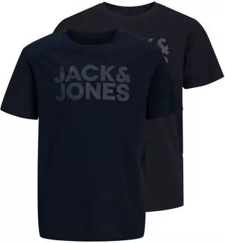 Jack & Jones Jjecorp Logo Tee SS O-Neck Noos Jnr T-Shirt (12152730) marine/navy/schwarz