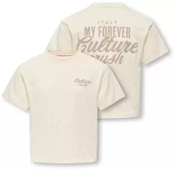 Only KOGVILLA LIFE S/S Boxy Printed Top T-Shirt (11311553) tofu print