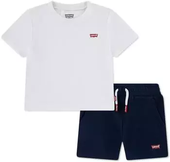 Levi's LVB Batwing Tee & Knit Short Set (2-teilig) (EK813) bright white